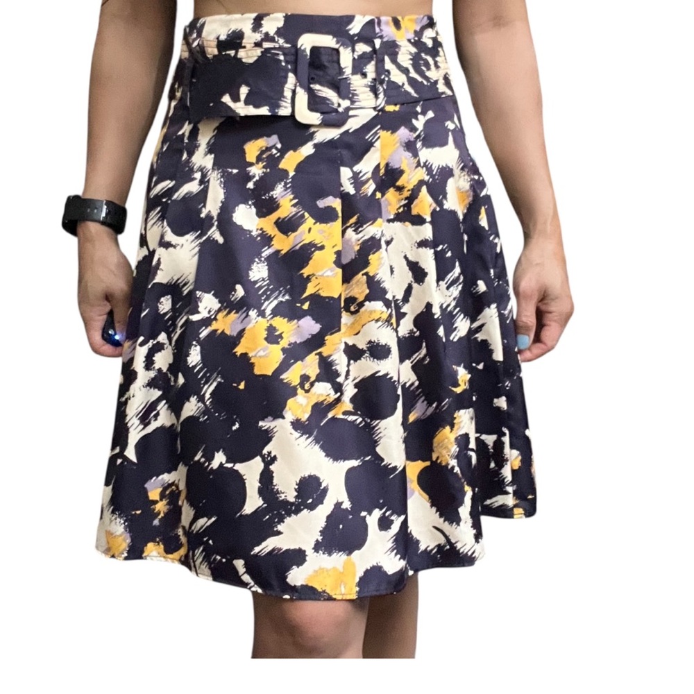 The Limited Women’s Watercolor Floral Skirt, Purple, size XS